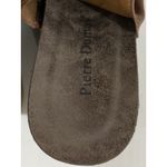 Pierre Dumas  Brown VEGAN distressed Platform Wedge Open Toe Sandals Women's sz 9 Photo 5