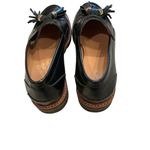 Stuart Weitzman Manila loafer black patent leather gold tone hardware tassel 8.5 Photo 3