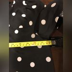 J.Crew Black Long Sleeve With White polkadots Size XS. Photo 7