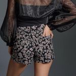 Anthropologie Maeve The Colette Shorts in Black Floral Sz.25 Petite NWT Photo 3