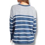 Vineyard Vines  Womens Sweater Size‎ S Navy Blue White Relaxed Cotton Photo 2