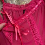 Victoria's Secret  Sexy Little Things Hot Pink Mesh Babydoll Cami, S Photo 3
