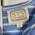 Sail To Sable Blue&White Stripe Long Sleeve Shift Dress Sz.M Photo 6