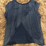 Cloth & Stone Open Back Blue Top Photo 2