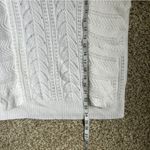 C+D+M White Ruffle Crewneck Sweater Medium Neutral Preppy Casual Formal Photo 5