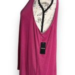 Torrid New Super Soft Knits Keyhole Neck Pink Ribbed Stretch Swing Tank Top 0 Photo 3