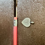 Silver Tone Pewter Initial Monogram E Charm Pendant Necklace Photo 5