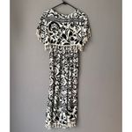 Boho sz M brown cream tassel mini sun dress Size M Photo 4