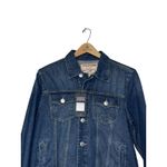 True Religion Womens Trucker Jacket Jesse SN Large Dreamy Wash Denim NWT Photo 7