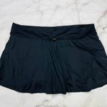 Anne cole  Plus Sized Banded Solid Swim Skirt Black Size 24W New Lined Photo 5