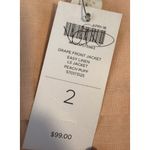 Chico's Linen Jacket Large 2 Women Cropped Drape Open Front Lagenlook Utility Photo 6