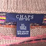 CHAPS  Fair Isle Cardigan Sweater Brown XL Photo 6