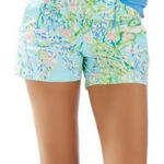Lilly Pulitzer Sky Blue Heaven Callahan Shorts Sz 8 Photo 0