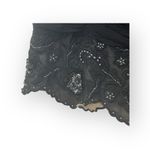 Vintage: Macis NY ❀ Silk Beaded 3D Flower Mesh Corset Illusion Top ❀ Black ❀ 14 Photo 5