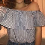 Forever 21 Off-shoulder Striped Bodysuit Photo 1