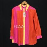 Isaac Mizrahi  for Target color block silk top C33 Photo 5