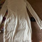 NWT Lulus Gift of Love White and Silver Backless Long Sleeve Mini Dress L Size L Photo 5