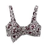 ZARA NWOT FLORAL BUCKLE BOW CROP TOP LARGE Photo 2