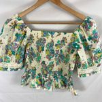 River Island NWT  Smocked Floral Top size 12 / Medium Photo 3