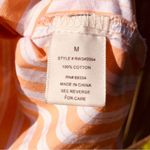 No Comment Orange/White Strip Crop Shirt M Photo 5