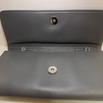 Vera Bradley Laser-Cut Faux Leather Gray & Yellow Tote Bag & Clutch Photo 7