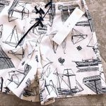 Tory Burch Skort Adrift Navy Ivory Mini Skirt Size 24 New w/Tag $195 Photo 9