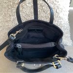 Etienne Aigner RARE 90’s Black Canvas Mini Top Handle Bag Crossbody Strap 9x6 Photo 2