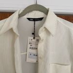 ZARA BRAND NEW  White Collared Shirt Photo 1