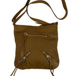 Linea Pelle Tan Cross Body Zipper Purse C9 Tan Photo 0