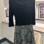 Le lis  Black and White Fit and Flare Dress with 3/4 Sleeves-medium see pictures Photo 1