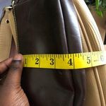 Chocolate brown vegan leather wristlet wallet purse zippered organizer. Photo 4