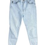 Kancan Jeans Estilo Skinny Light Wash Size 29 Raw Hem Stretch High Rise Blue Photo 0