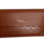 Missoni  Brown Leather Sunglasses Case Photo 0
