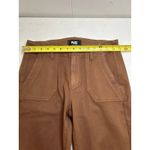Paige  Women's Mayslie Jogger pants in Cognac Luxe Coating size 28 Photo 4