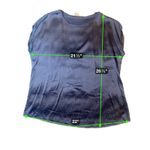 Silky navy dream top 💙 Pure Collection 100% silk — slinky & chic. Size M/L Blue Photo 1