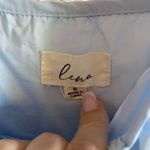 Lena. Light Blue Tiered Tue Strap Mini Dress Photo 2