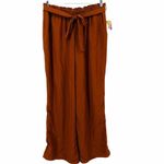 Paisley Raye Hydrangea Pant Burnt Orange Elastic Waist Pants Womens 1X Photo 1