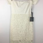 Lulus New With Tags Lulu’s Ivory Off The Shoulder Lace Dress Size Small Photo 0