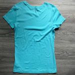 Lilly Pulitzer Turquoise Blue Short Sleeve Crew Neck Fitted Tee Shirt Size M Photo 1