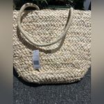 Elegant Cream Woven Tote Bag Photo 1