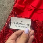 Windsor  Red Sparkly Dress Photo 3