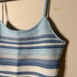 Striped Blue and White Women's Skirt/Tank Top Set Size L Photo 5