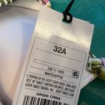 Shade & Shore  Women's White and Green Floral Bikini Top - Size 32A - NWT Photo 9