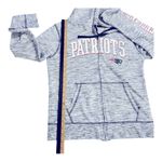 NFL NEW ENGLAND PATRIOTS Women's Space-Dye Full-Zip Fleece Hoodie size M Photo 11