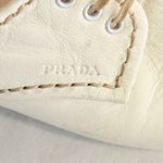 Prada  2024 Leather Platform Espadrilles‎ EU 37.5 US 7.5 Off-White Photo 6