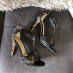 CAFE NOIR Black LaceDesign Dress Heeled Sandals8.5 Size 8.5 Photo 3