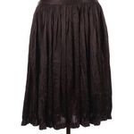 Derek Lam  silk pleat skirt brown Photo 0