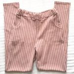 Pretty Little Thing Pink Striped Pants Photo 0