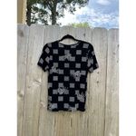 Jaclyn Smith Vintage Womens Blouse Slinky Knit No Iron Travel Size Small Black Photo 7