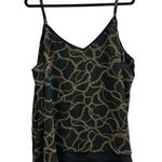 Torrid Sophie Black Gold Chain Print Double Layer Semi Sheer Tank Top Size 3 Photo 2
